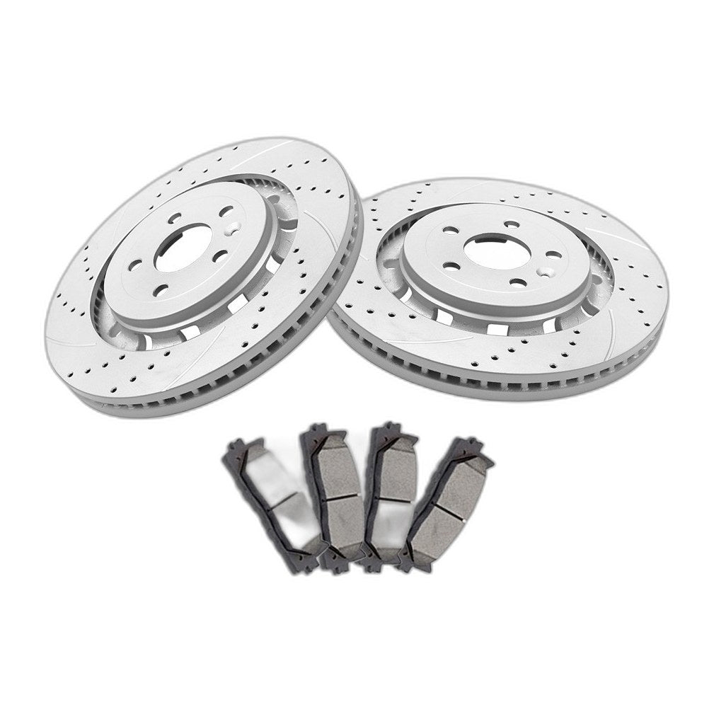352mm Front Brake Rotors Pads for Ford Flex Taurus Explorer Lincoln MKT MKS