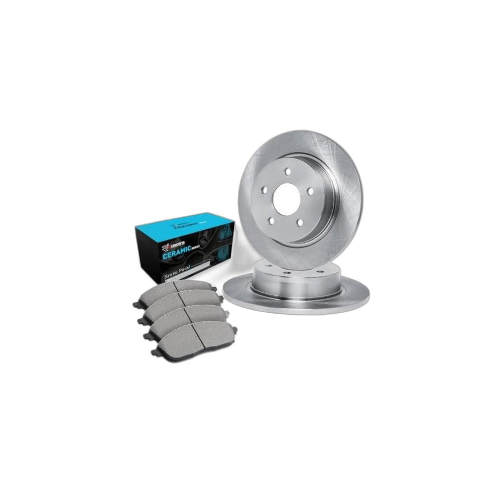 Front Brake Kit | Ceramic Brake Pads and Blank eLINE Brake Rotors| 11.4" Front