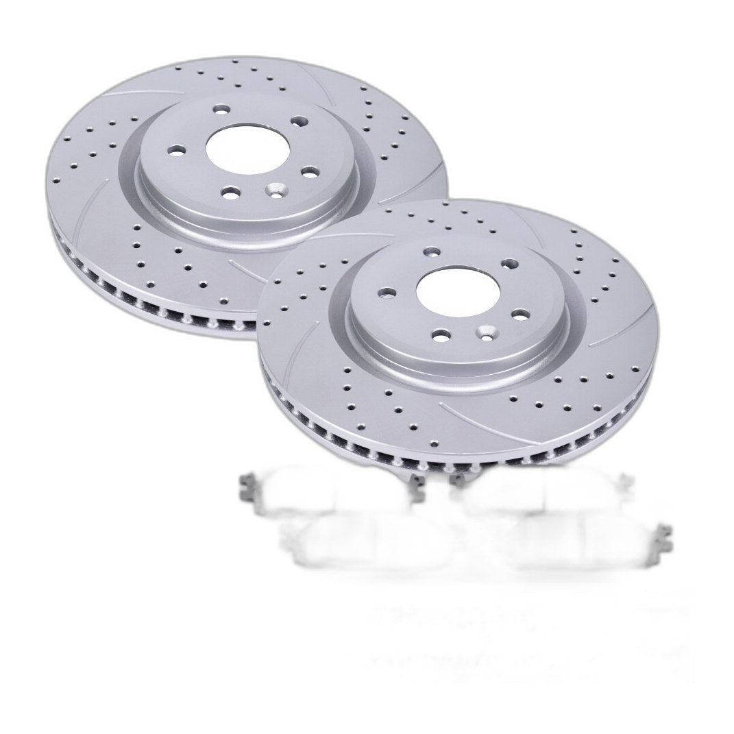 Front Disc Brake Rotors + Brakes Ceramic Pads Kits for 2011-2019 Ford Explorer