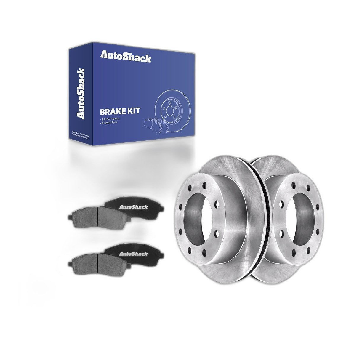 Rear Brake Rotors Ceramic Pads for Ford F-250 Super Duty 2004