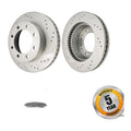 Front Drilled Slotted Brake Rotors & Pads For 2005-2007 Ford F-250 Super Duty 6T