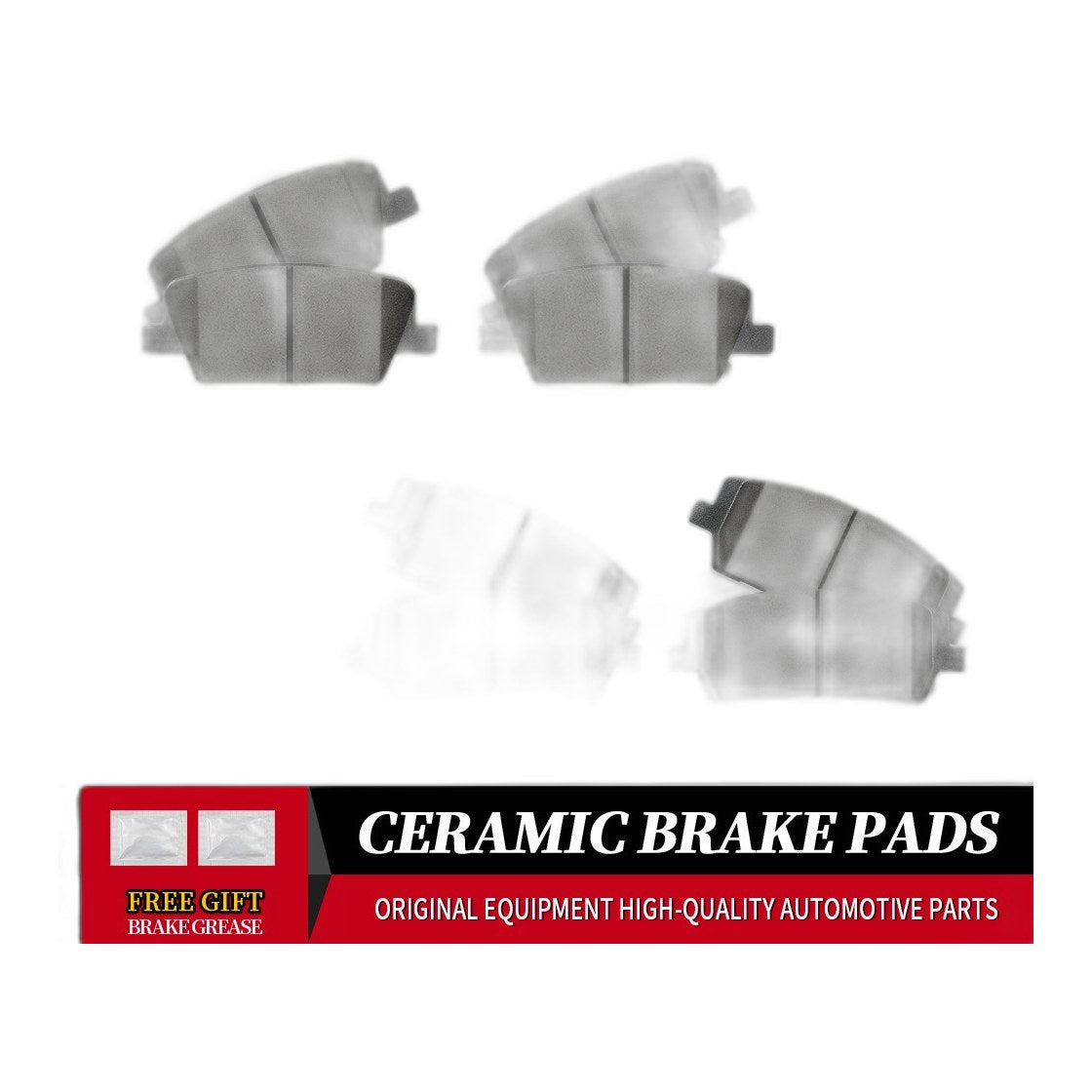 Front+Rear Ceramic Brake Pads Set for Hyundai Palisade Kia Telluride