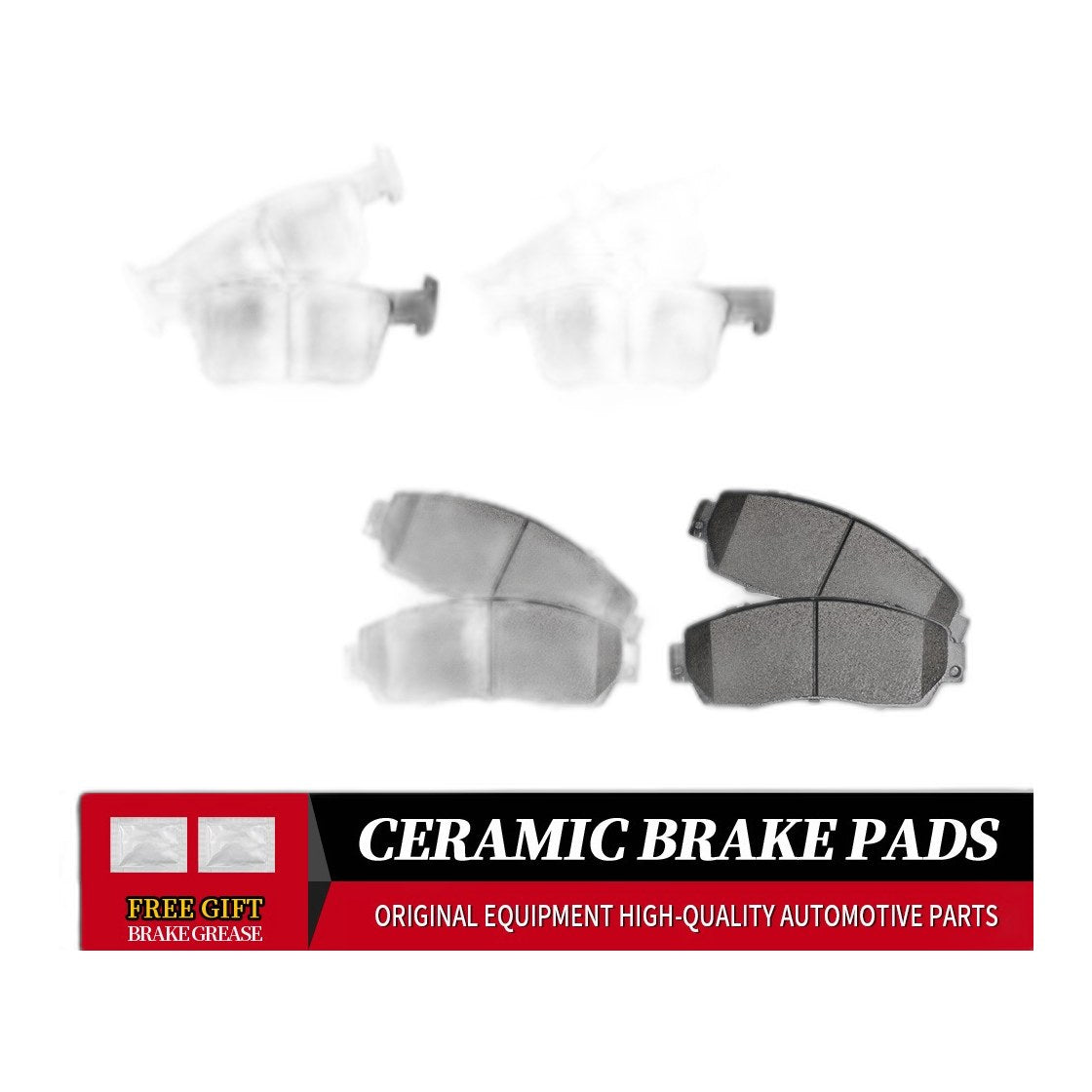 Front+Rear Ceramic Brake Pads Set for 2021 2022 2023 2024 Acura Tlx 2.0l