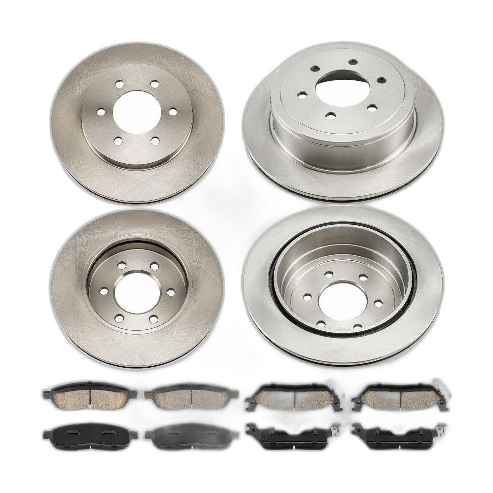 Solid Brake Rotors & Pads Kit Front Rear Fits 2004-2008 Ford F-150 5.4L 54109