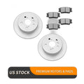 Rear Brake Rotors Ceramic Pads Kit for Lexus ES350 2007-2012 Toyota Avalon Camry