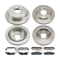 Front Rear Brake Rotors & Pads Kit 54111 D1012 54170 D1392 Fits 09 Ford F-150