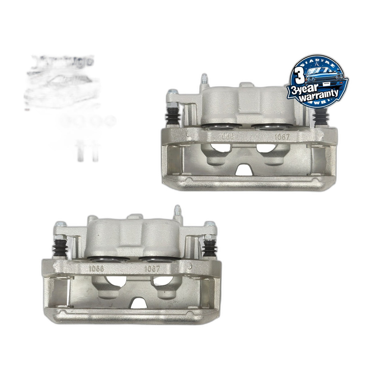 Pair Front Brake Calipers w/Bracket for Ford F-150 2010 2011 Expendition Lincoln