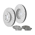 Front Brake Rotors And Ceramic Pads Kit for 2013-2017 Chevy Trax Buick Encore