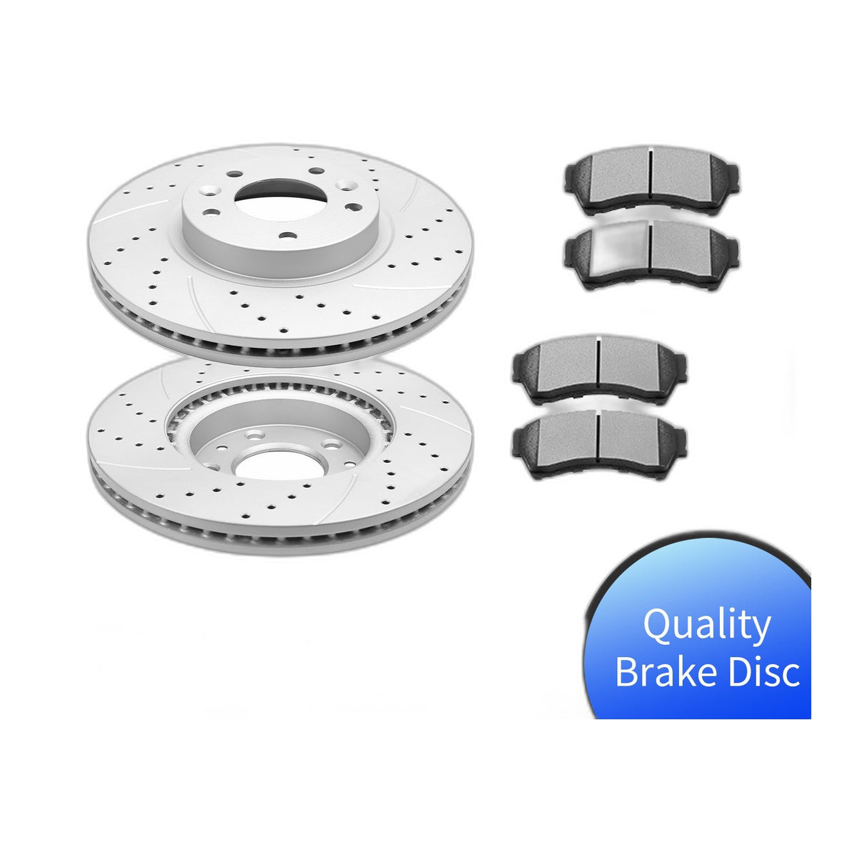 Front Brake Rotors Ceramic Pads Kit for Mazda 6 Ford Fusion Lincoln MKZ 2007-12