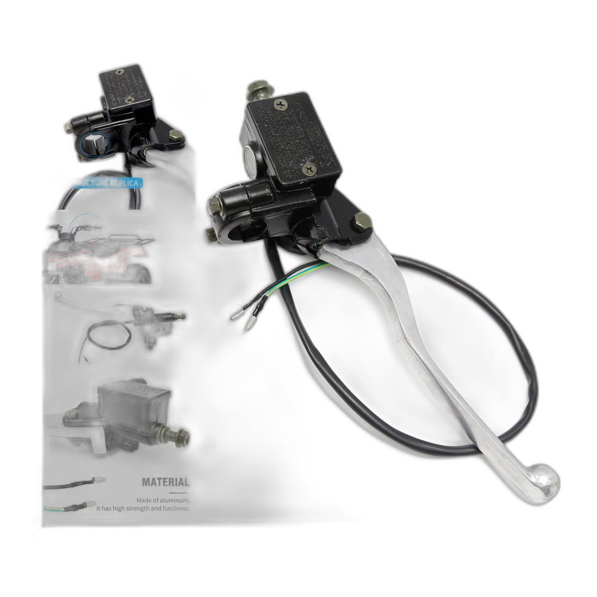 Front Right Brake Master Cylinder for ATV Kawasaki Prairie Bayou Brute Force KVF