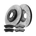 For Ford Fusion Brake Rotors and Pads Ceramic 2006-2012 Front Drilled Slotted