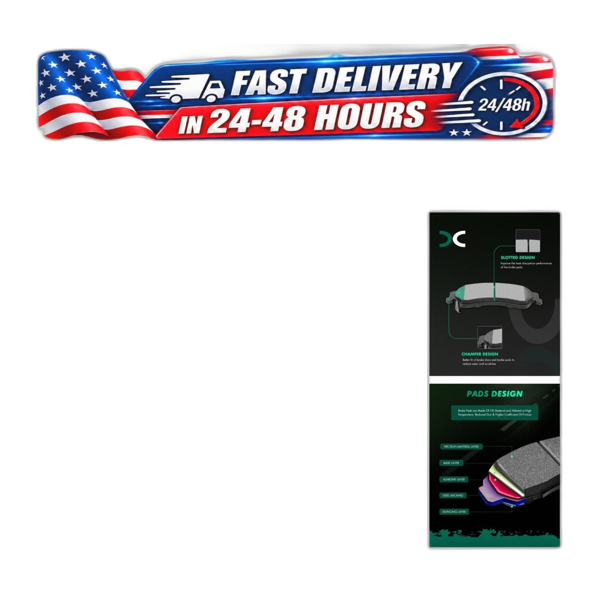 SCITOO Ceramic Disc Brake Pads Rear Set for Oldsmobile Bravada Chevy Blazer