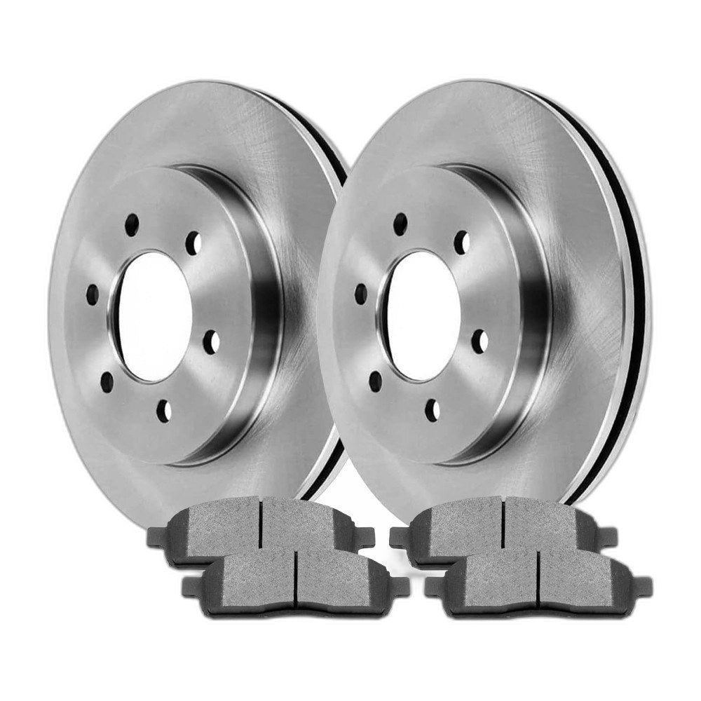 Front Brake Rotors & Ceramic Pads Kit for Ford F-150 2004-2008 6 Lug 4WD