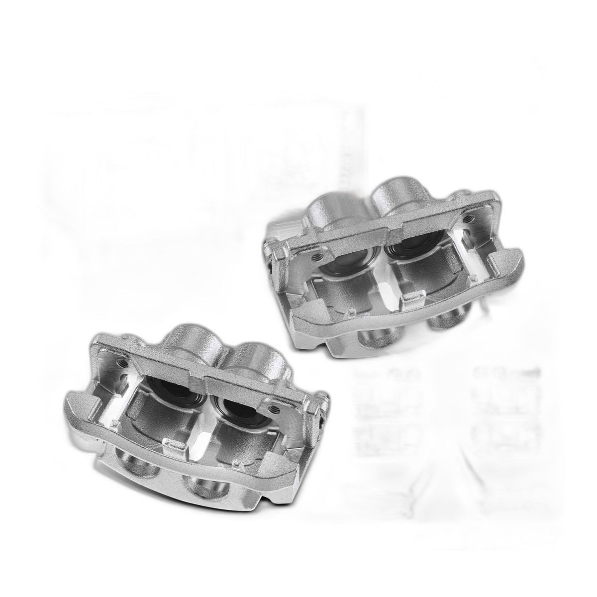 Pair Front Side Brake Calipers with Bracket for Ford F-150 2004 2005 Lobo 2005