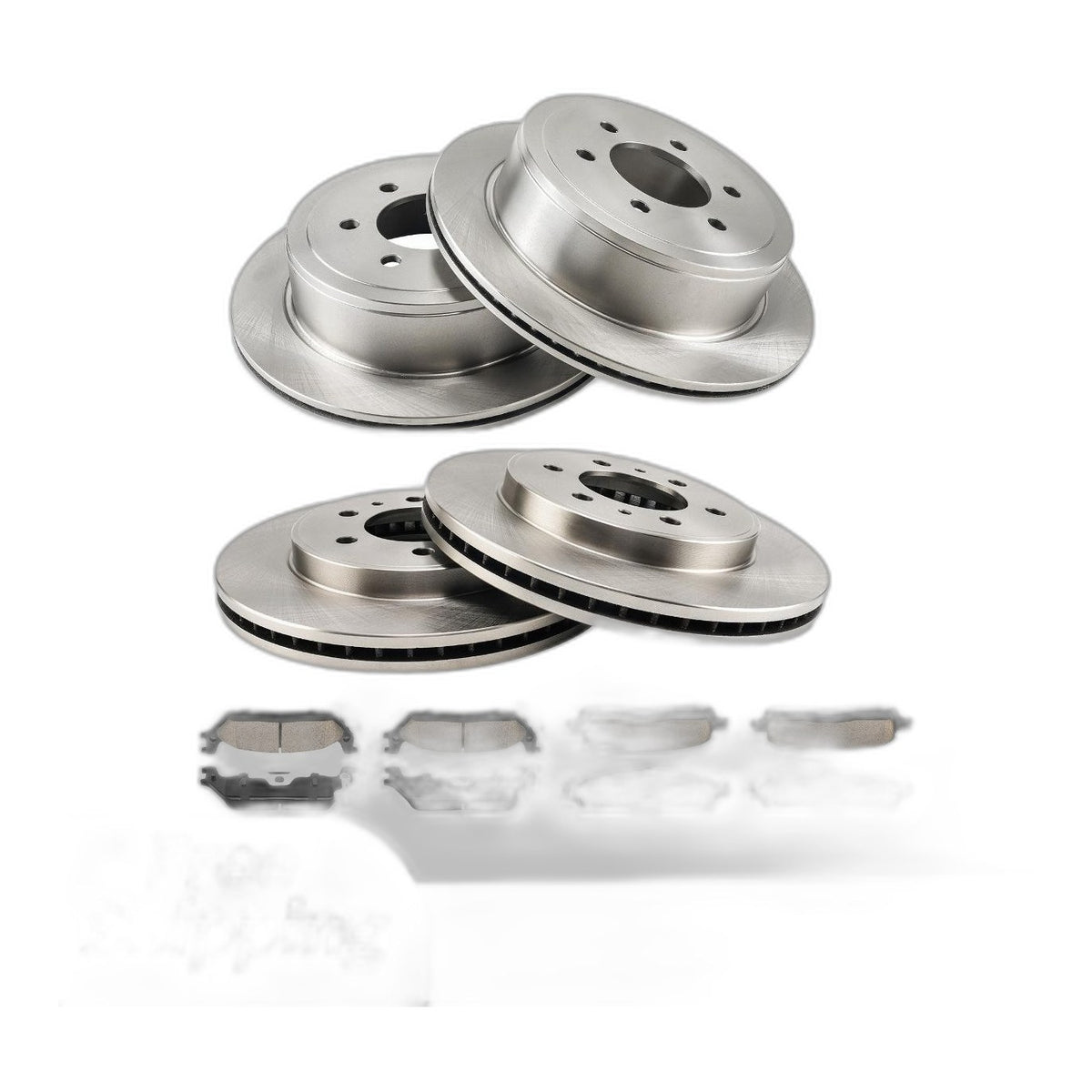 12x Front Rear Brake Rotors & Pads Kit Solid 330mm 348mm Fits 2009 Ford F-150