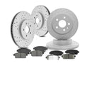 Front Rear Brake Disc Rotors & Ceramic Pads Kit for Buick Encore Chevy Trax