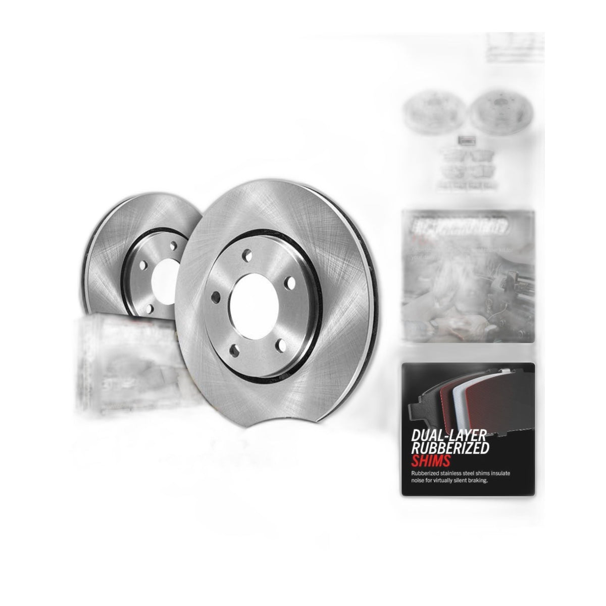 Complete Rear Z17 Brake Pad & Rotor Package - Reliable Everyday Stopping Power