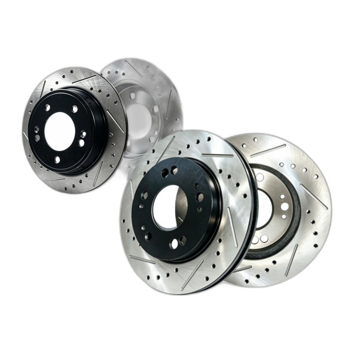 Front Rear Drilled Slotted Brake Rotors Pads for 2006 Ford Escape Mazda Tribute