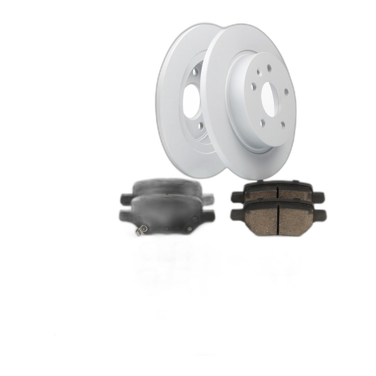 Rear Disc Brake Rotors + Ceramic Disc Brake Pad Kit for 2018-2022 Buick Encore