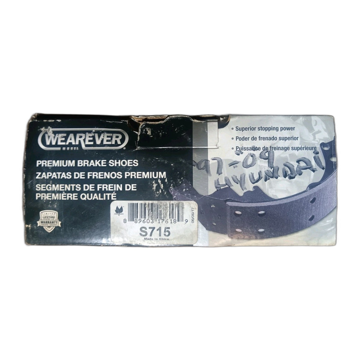 Rear Drum Brake Shoe-Brake Shoes S715 Fo 97 To 09 Hyundai