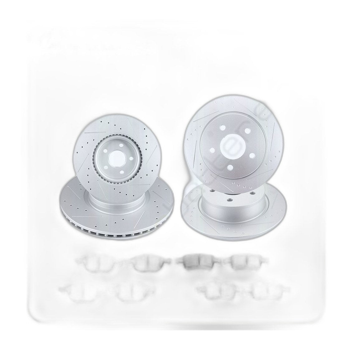 Front Rear Brake Rotors And Pads Kit Cearmic For 13-16 Ford Escape 1.6L