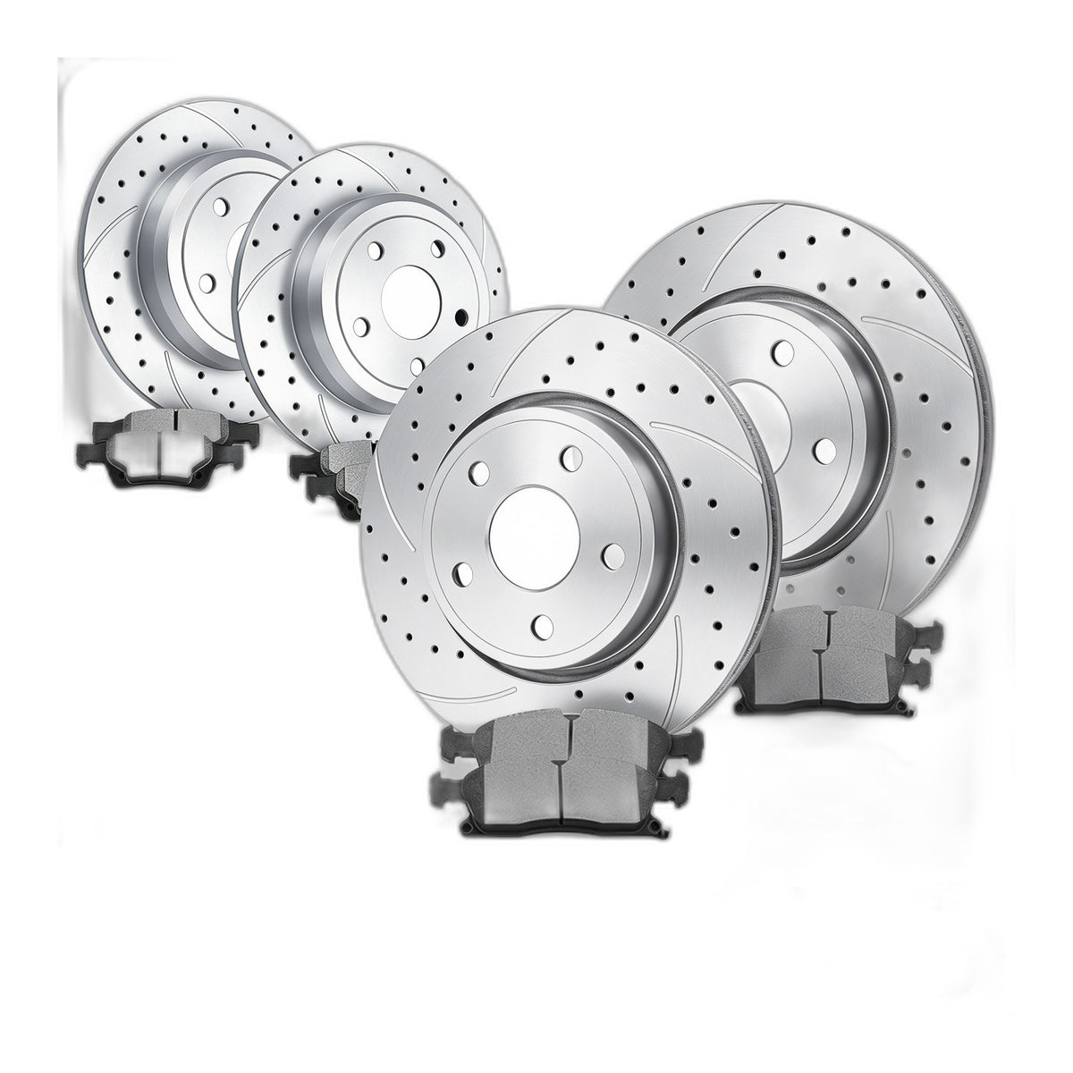 330mm Front Rear Rotors Brake Pads fit 2011 - 2020 Dodge Durango Grand Cherokee