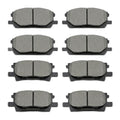8 Pcs Front Rear Ceramic Brake Pads Set - Fits 2004-2006 Lexus RX330 - 2007