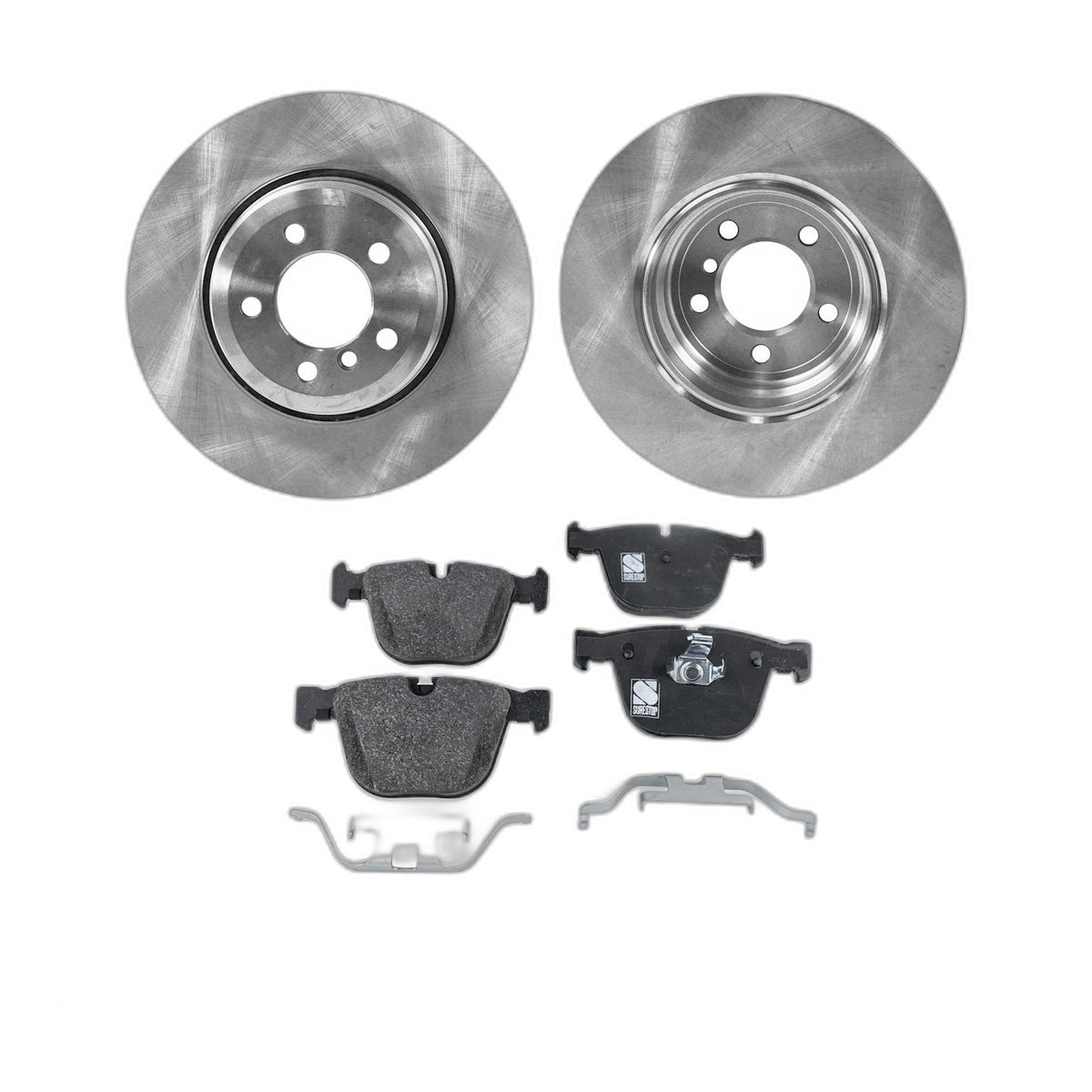 Rear Brake Disc Rotors and Pads Kit for 760 750 E65 7 Series BMW 760Li 750i 760i
