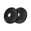 Front Drilled Slotted Brake Rotors Pair for Ford EcoSport 2022