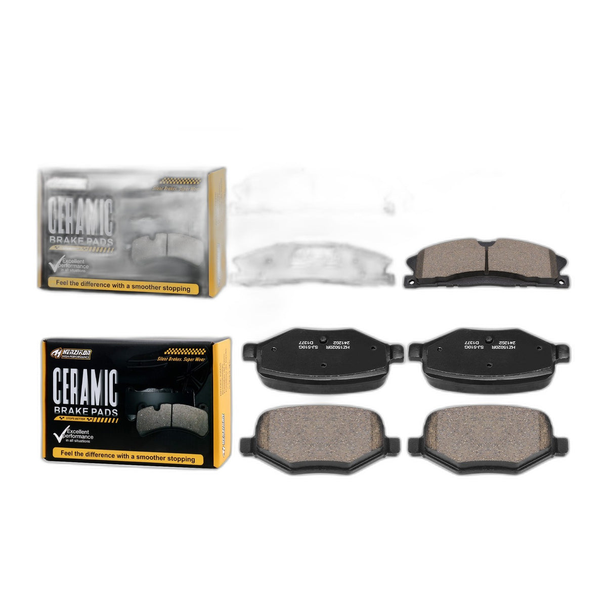 Front And Rear Ceramic Brake Pads For 2015-2019 Ford Explorer Flex Lincoln MKT