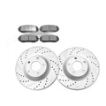 Front Brake Rotors Pads Kit for Ford Edge 2007-2014 Slotted Drilled All Models