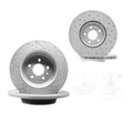 For 2017-2019 Ford Escape 320mm Front & 316mm Rear Brake Rotors Ceramic Pads Kit