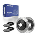 Rear Drilled Slotted Brake Rotors Ceramic Pads for Ford Explorer 2019