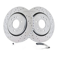 for Ford F-150 2010-2020 350mm Front Drilled Brake Rotors Pads Kit Brakes