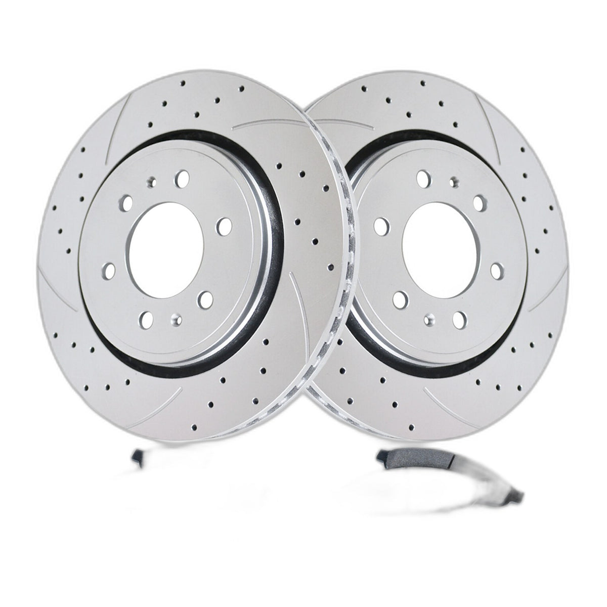 for Ford F-150 2010-2020 350mm Front Drilled Brake Rotors Pads Kit Brakes