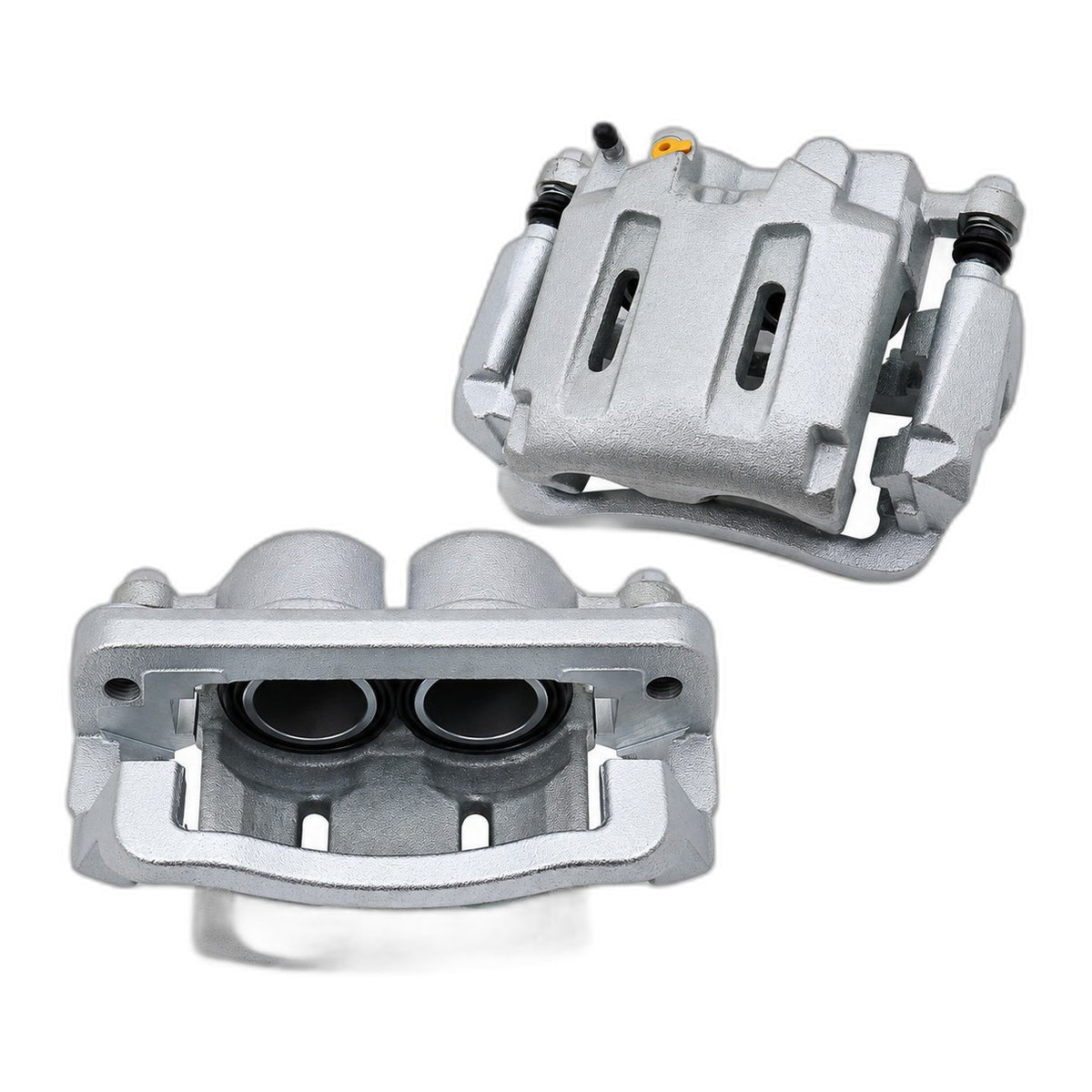 Pair Front Brake Calipers w/Bracket For 2005-2012 Ford F-250 Super Duty 6.2 6.7L