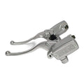 Motorcycle brake master cylinder set 1 inch handlebar universal chrome levers