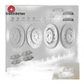 Front and Rear Brake Rotors Pads Kits for Lincoln MKT Ford Explorer Flex Brakes