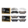 Front and Rear Ceramic Brake Pads with Hardware Kit for 2012 - 2020 Ford F-150