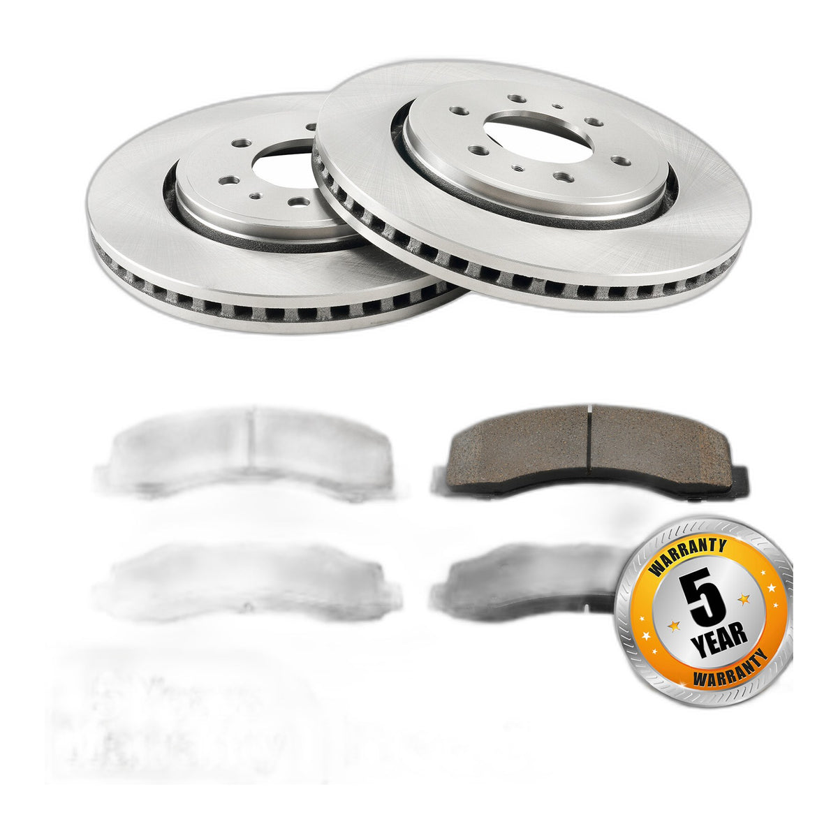 Front Disc Brake Rotors & Pads Kit For Ford F-150 2010 2011 2012 2013-2020