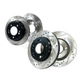 Front Rear Drilled Rotors Ceramic Brake Pads for 2005-2009 Buick Allure Lacrosse