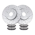 Front Brake Rotors and Pads Kit for Chevrolet Impala 2014-2020 Drilled Brakes