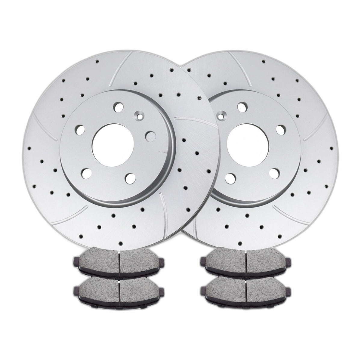 Front Brake Rotors and Pads Kit for Chevrolet Impala 2014-2020 Drilled Brakes