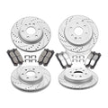 Front and Rear Rotors Brake Pads Kit for Enclave Chevy Acadia Traverse Brake