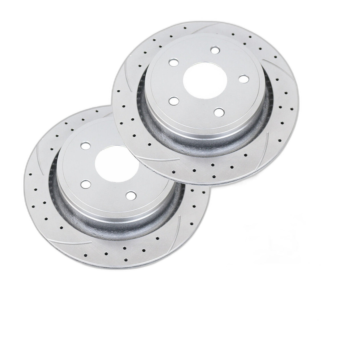 REAR Brake Rotors Pads Kit for RAM 1500 2005-2018 Durango Drilled Slotted Brakes