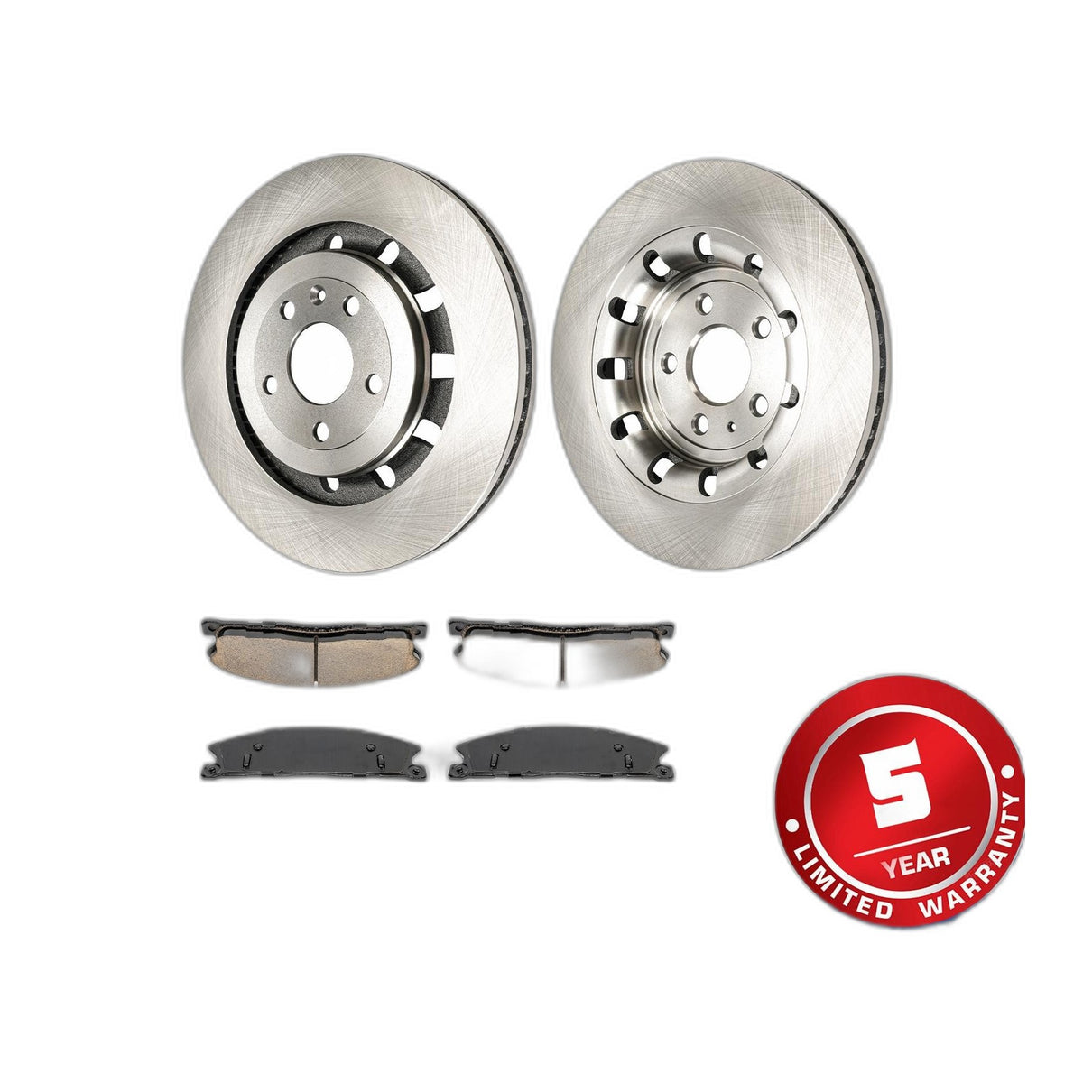 Front Brake Kit Ceramic Pads Coated Rotors For Ford Explorer 3.5L 13-19 DA1012BF