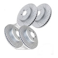 Front Rear Drilled Slotted Brake Rotors Pads for AWD DODGE Charger CHRYSLE 5.7L