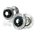 Front and Rear Drilled Rotors Brake Ceramic Pad Fits Ford Fusion 2010 2011 2012