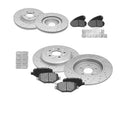 Front & Rear Brake Rotors+Ceramic Brake Pads for 2011-2014 Ford Edge Lincoln MKX