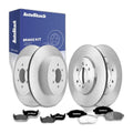 Front Rear Brake Rotors Ceramic Pads for Ford, F-150 2009, 4WD RWD V8 4.6L 5.4L